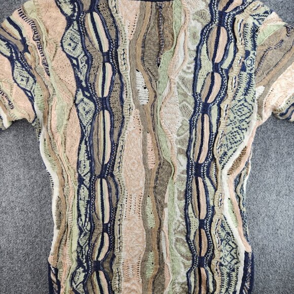 COOGI Classic Australia Medium Long Sweater Women Knit Intricate Cotton Linen - Picture 12 of 16